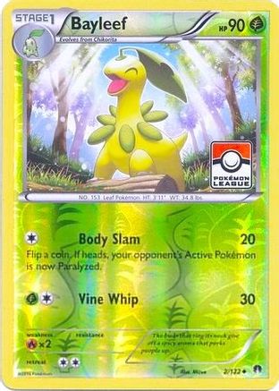 Bayleef - 2/122 (Pokemon League)/122 - Reverse Holofoil League & Championship Cards - Promo