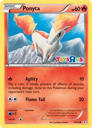 Ponyta (Toys R Us Promo) 014/83 - Holofoil Miscellaneous Cards & Products - Promo