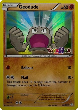 Geodude (Toys R Us Promo) 043/83 - Holofoil Miscellaneous Cards & Products - Promo