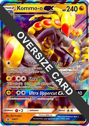 Kommo-o GX - SM71 (SM Black Star Promo) - Holofoil Jumbo Cards - Promo