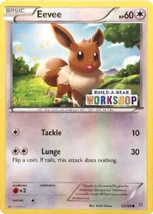 Eevee (Build-A-Bear Workshop Exclusive) 063/98 Miscellaneous Cards & Products - Promo