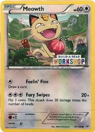 Meowth (Build-A-Bear Workshop Exclusive) 067/108 Miscellaneous Cards & Products - Promo