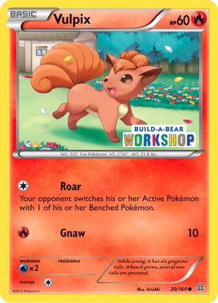 Vulpix (Build-A-Bear Workshop Exclusive) 020/160 Miscellaneous Cards & Products - Promo