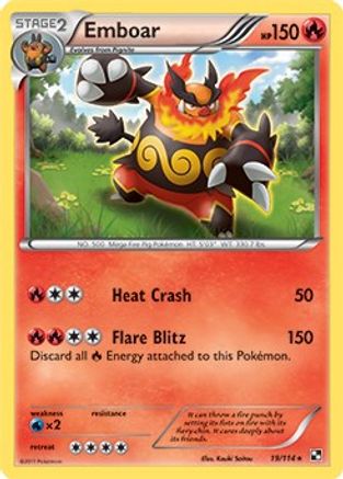 Emboar - 19/114/114 Deck Exclusives - Rare