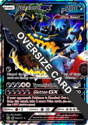 Guzzlord GX - 63a/111/111 - Holofoil Jumbo Cards - Promo