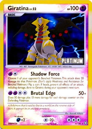 Giratina 004/146 - Reverse Holofoil Burger King Promos - Promo