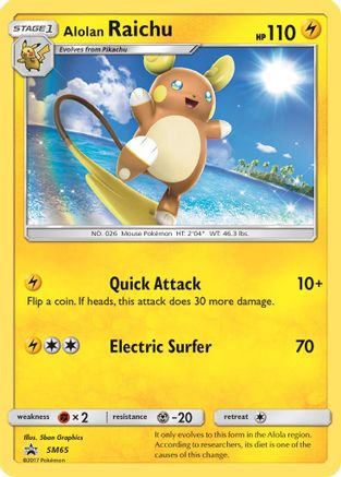 Alolan Raichu - SM65 - Holofoil SM Promos - Promo