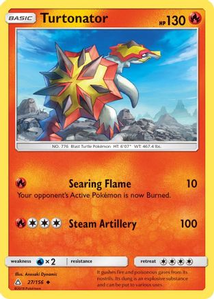 Turtonator - Reverse Holofoil SM Ultra Prism - Uncommon