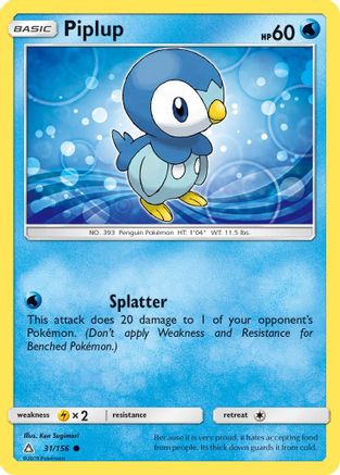 Piplup (31) (31) 031 SM Ultra Prism - Common
