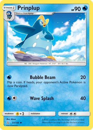 Prinplup 033 - Reverse Holofoil SM Ultra Prism - Uncommon
