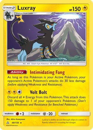 Luxray/156 - Holofoil SM Ultra Prism - Holo Rare