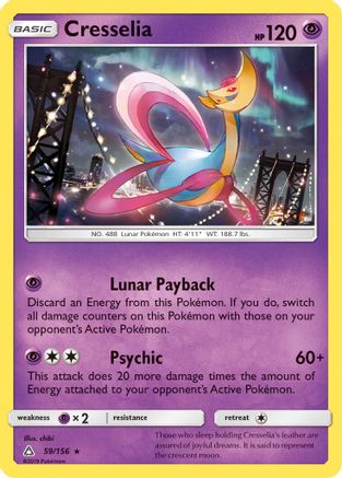Cresselia 059 - Holofoil SM Ultra Prism - Holo Rare