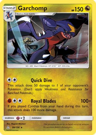 Garchomp 099 SM Ultra Prism - Rare