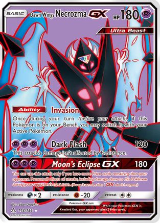 Dawn Wings Necrozma GX (Full Art) - Holofoil SM Ultra Prism - Ultra Rare