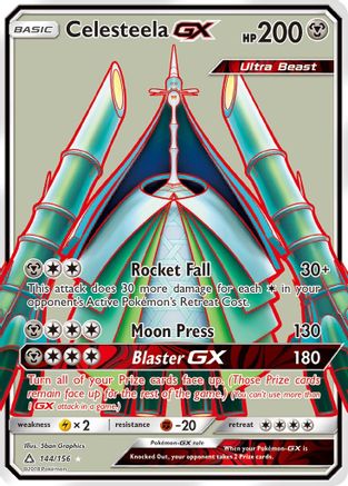 Celesteela GX (Full Art)/156 - Holofoil SM Ultra Prism - Ultra Rare