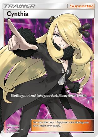 Cynthia (Full Art) - Holofoil SM Ultra Prism - Ultra Rare