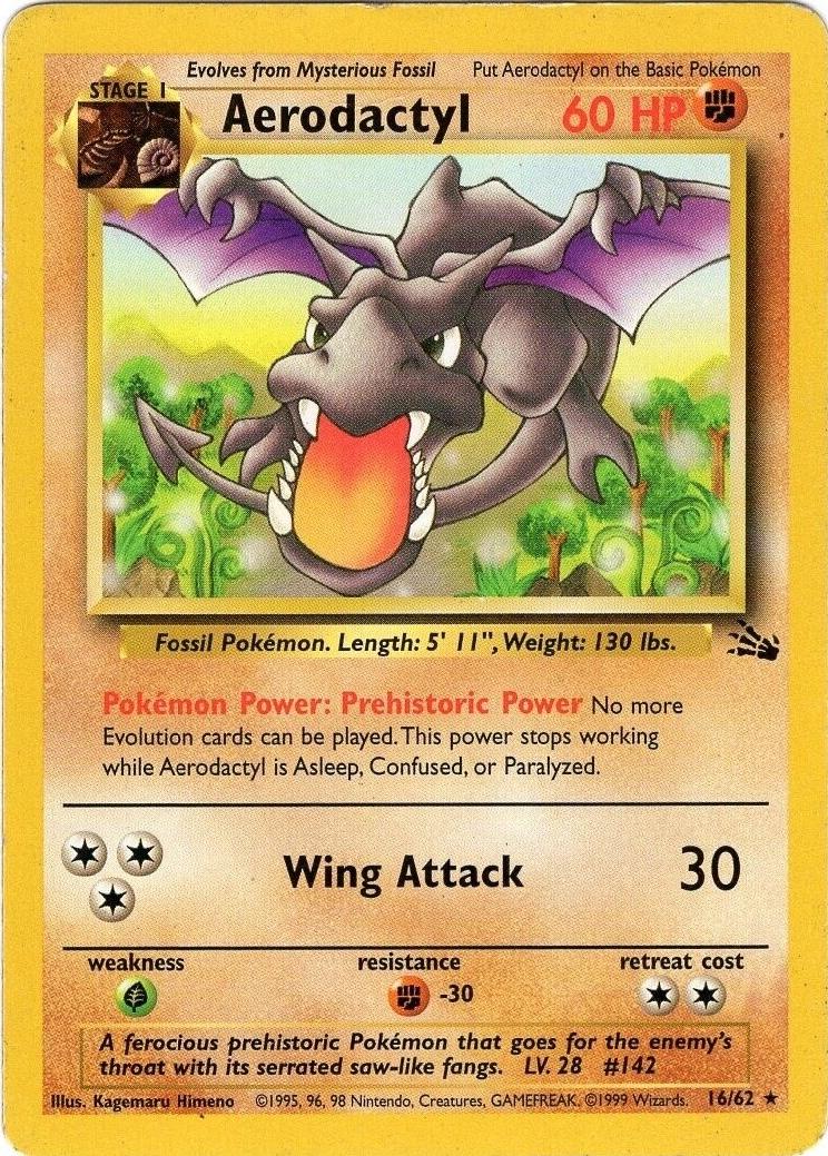 Aerodactyl (16) (16) 016 - Unlimited Fossil - Rare