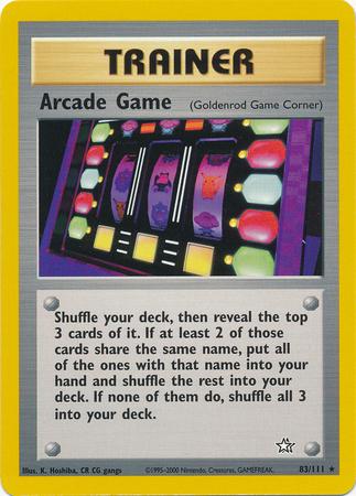 Arcade Game (Goldenrod Game Corner) 083 - Unlimited Neo Genesis - Rare