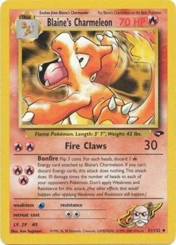 Blaine's Charmeleon 031 - Unlimited Gym Challenge - Uncommon