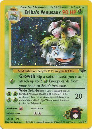 Erika's Venusaur 004 - Unlimited Holofoil Gym Challenge - Holo Rare