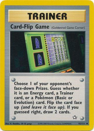 Card-Flip Game (Goldenrod Game Corner) 092 - Unlimited Neo Genesis - Uncommon