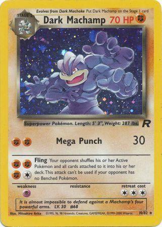 Dark Machamp (10) (10) 010 - Unlimited Holofoil Team Rocket - Holo Rare