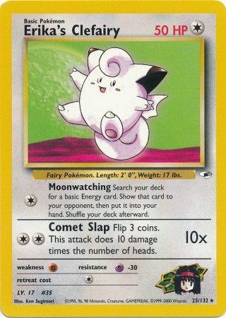 Erika's Clefairy 025 - Unlimited Gym Heroes - Rare