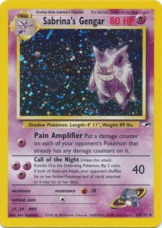 Sabrina's Gengar 014 - Unlimited Holofoil Gym Heroes - Holo Rare