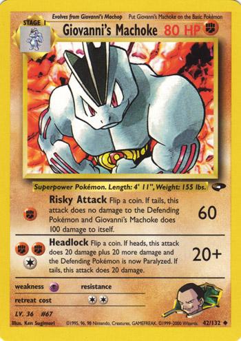 Giovanni's Machoke 042 - Unlimited Gym Challenge - Uncommon