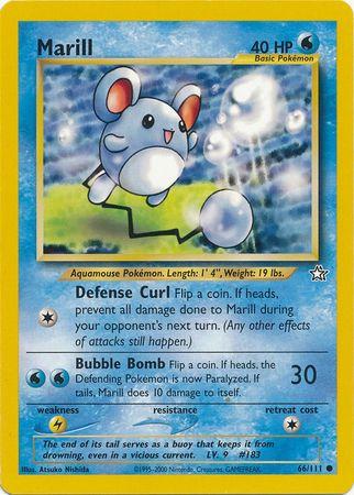 Marill 066 - Unlimited Neo Genesis - Common