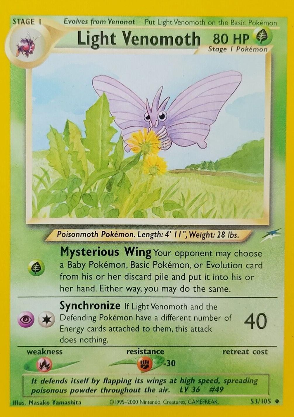 Light Venomoth 053 - Unlimited Neo Destiny - Uncommon