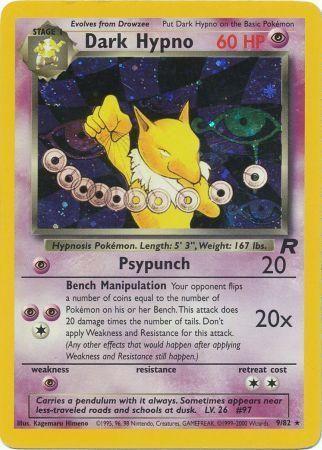 Dark Hypno (9) (9) 009 - Unlimited Holofoil Team Rocket - Holo Rare