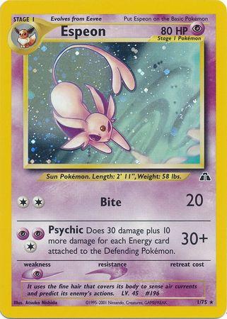 Espeon (1) - Unlimited Holofoil Neo Discovery - Holo Rare