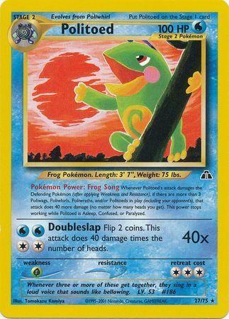 Politoed (27) (27) 027/75 - Unlimited Neo Discovery - Rare
