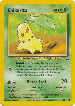 Chikorita (54) (54) 054 - Unlimited Neo Genesis - Common