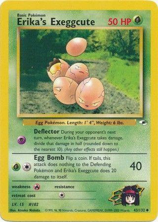 Erika's Exeggcute (43) (43) 043 - Unlimited Gym Heroes - Uncommon