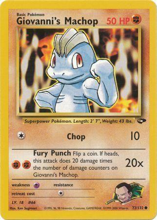 Giovanni's Machop 072 - Unlimited Gym Challenge - Common