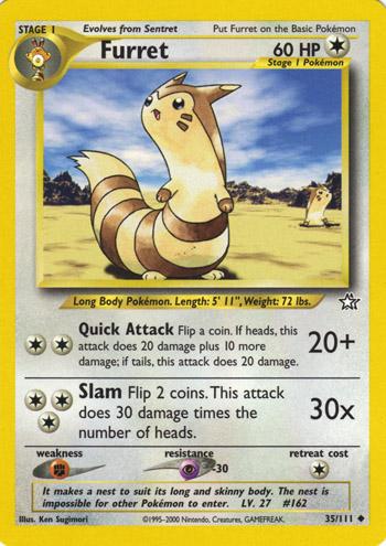 Furret 035 - Unlimited Neo Genesis - Uncommon