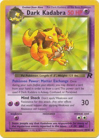 Dark Kadabra 039 - Unlimited Team Rocket - Uncommon
