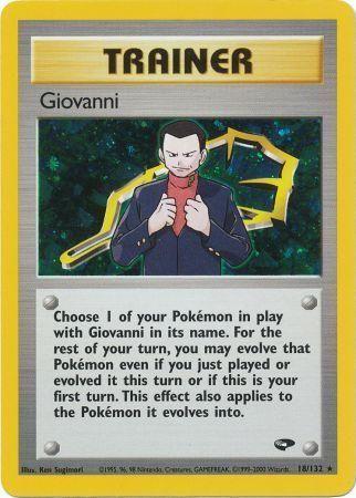 Giovanni (18) - Unlimited Holofoil Gym Challenge - Holo Rare
