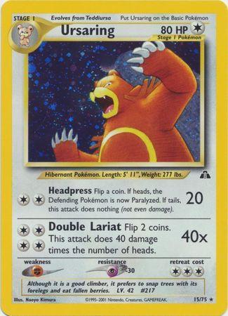 Ursaring (15) - Unlimited Holofoil Neo Discovery - Holo Rare