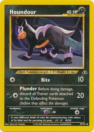 Houndour (39) (39) 039 - Unlimited Neo Discovery - Uncommon
