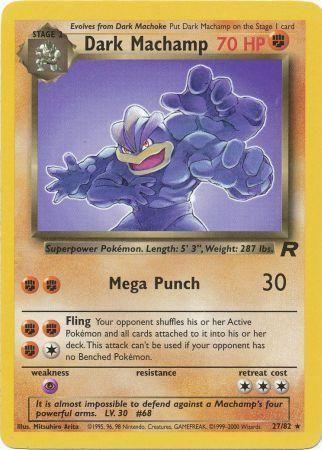 Dark Machamp (27) (27) 027 - Unlimited Team Rocket - Rare
