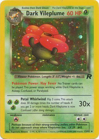 Dark Vileplume (13) (13) 013 - Unlimited Holofoil Team Rocket - Holo Rare