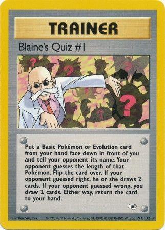 Blaine's Quiz #1 097 - Unlimited Gym Heroes - Rare
