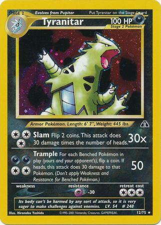 Tyranitar (12)/75 - Unlimited Holofoil Neo Discovery - Holo Rare