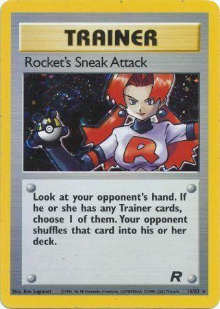Rocket's Sneak Attack (16) (16) 016 - Unlimited Holofoil Team Rocket - Holo Rare