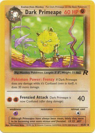 Dark Primeape 043 - Unlimited Team Rocket - Uncommon