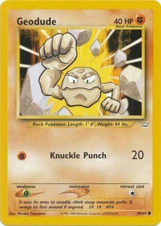 Geodude 044 - Unlimited Neo Revelation - Common