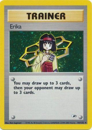 Erika (16) (16) 016 - Unlimited Holofoil Gym Heroes - Holo Rare